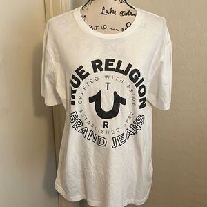 True Religion White Graphic Shirt